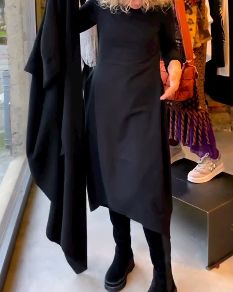 Clara | Sügisene midi kleit taskutega