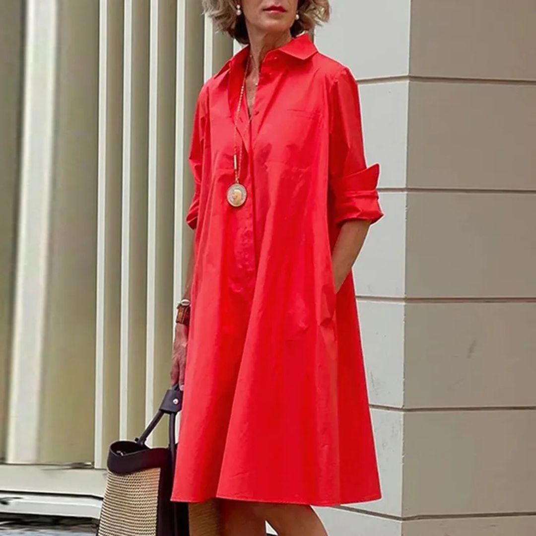 Evelína | Elegantsed polo kleit premium puuvillast