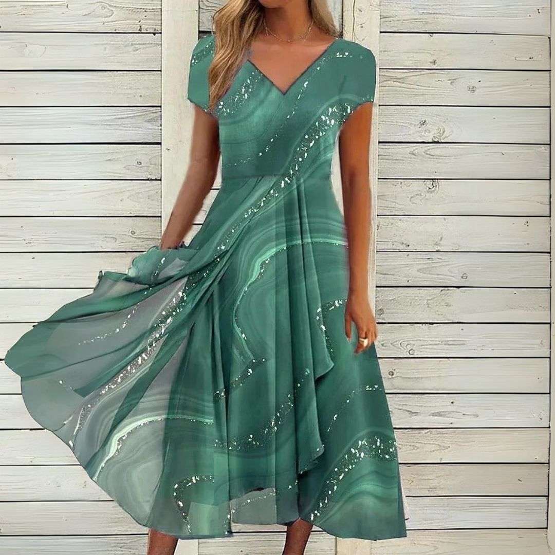 London | Elegantsed midi kleit V-kaelusega