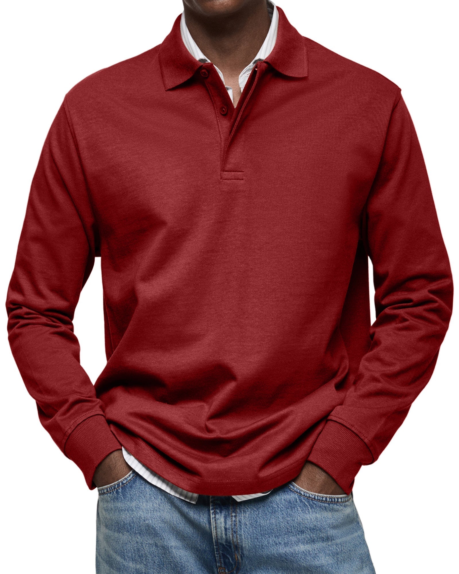 Alexandre™ | Polo Särk Pikkade Varrukatega Igapäevaseks Kandmiseks