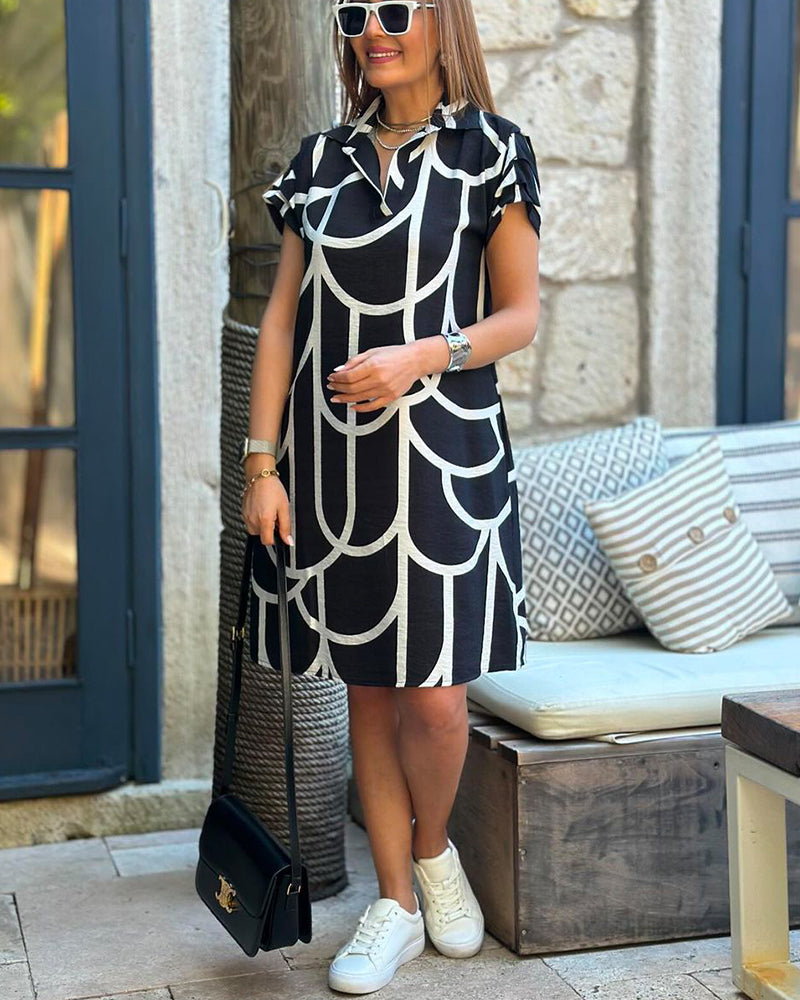 Kamila | Elegantne midi kleit lühikeste varrukatega