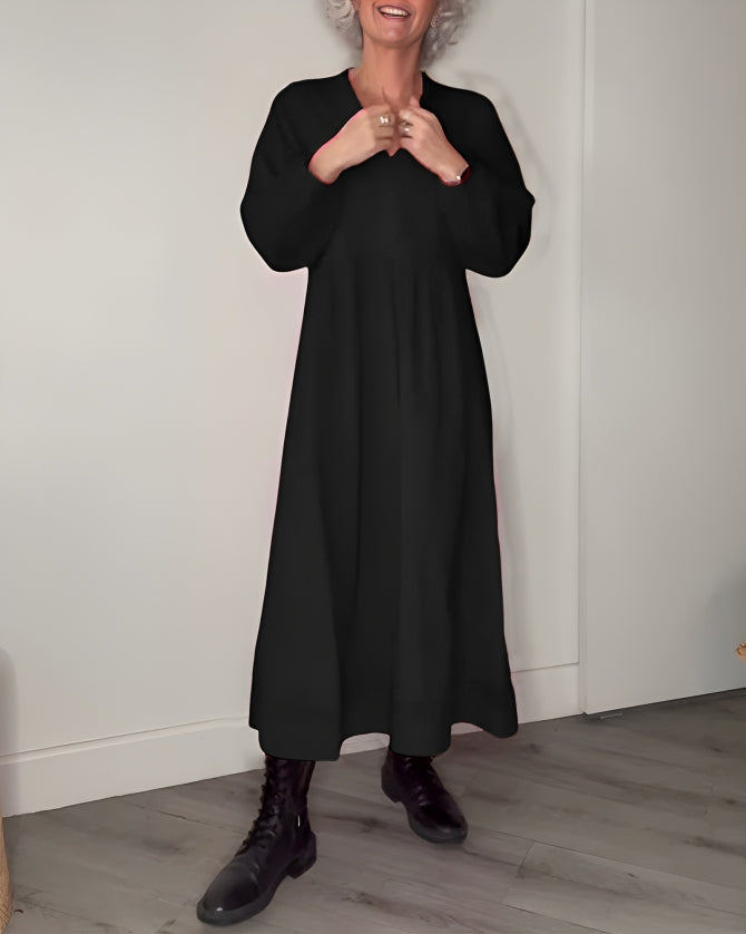 Alena | Elegantne maxi kleit V-dekoltee'ga