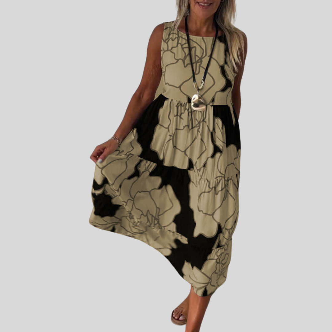 Natalie | Elegantne lilleline kleit mugava siluetiga