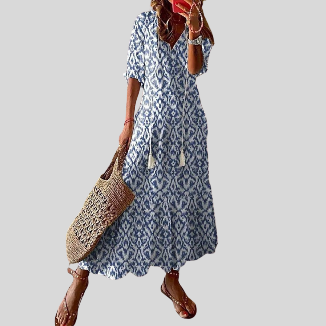 Isabella | Boho Lichotivé Maxi kleit