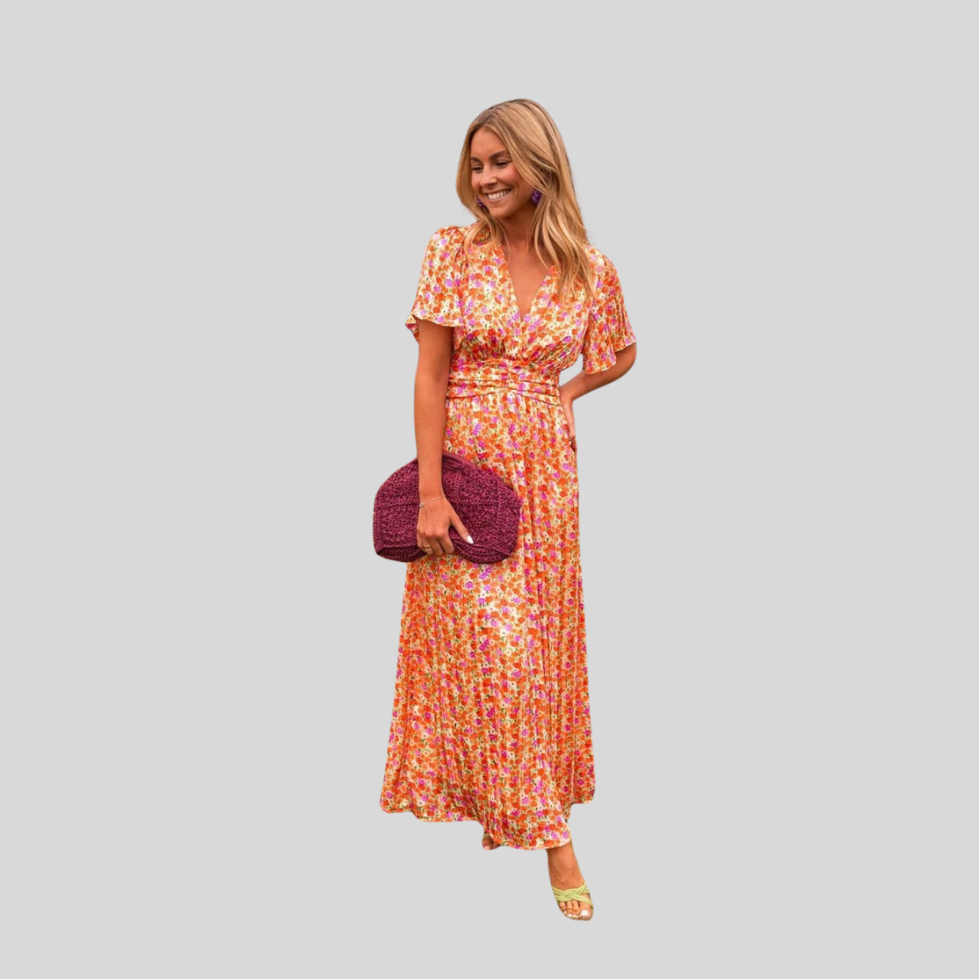Laura | Elegantsed maxi kleit V-avaga