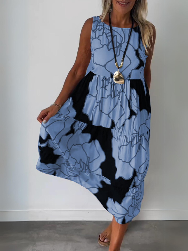 Gwendolyn | Elegantsed ilma varrukateta maxi kleit