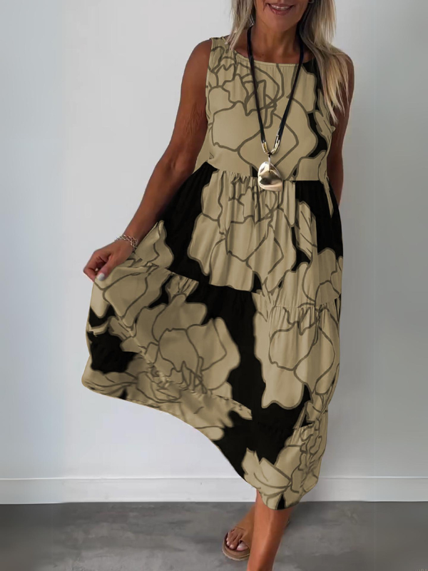Gwendolyn | Elegantsed ilma varrukateta maxi kleit