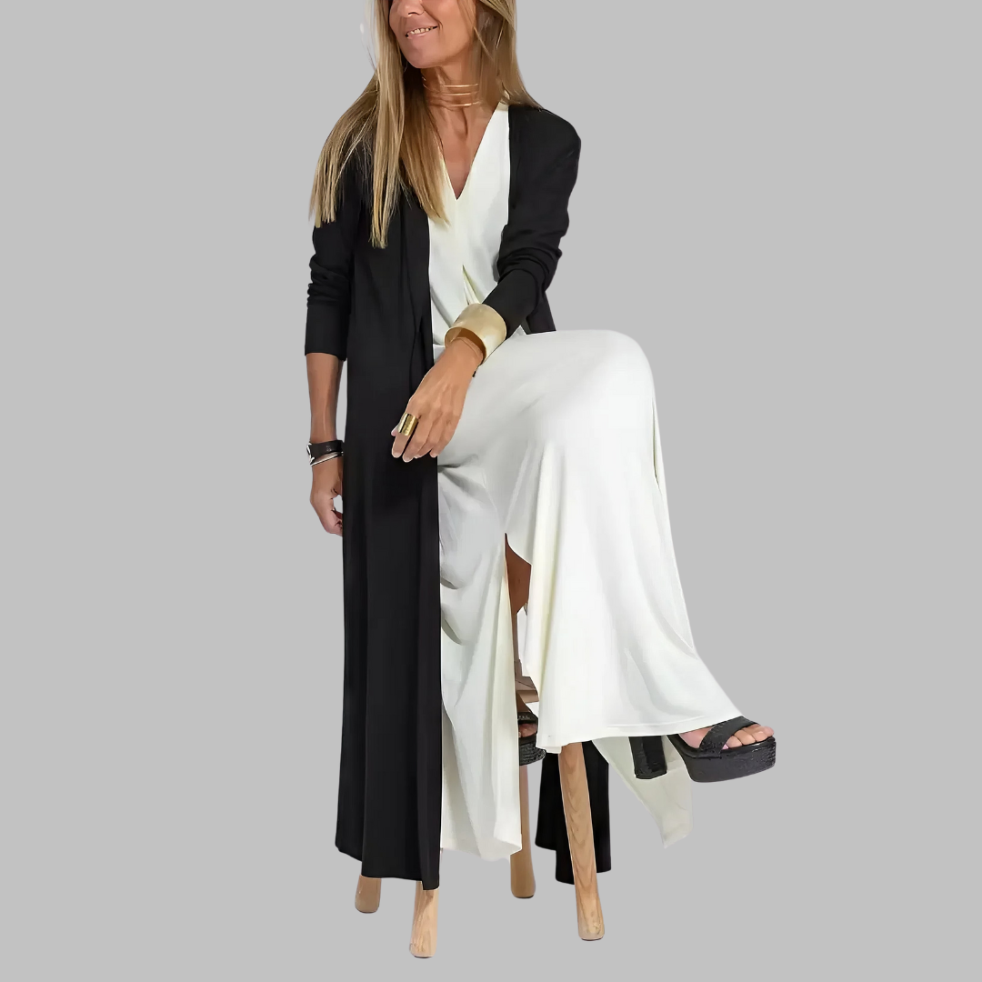 Jana | Elegantsed maxi kleit + sobiv kampsun KINGITUSENA