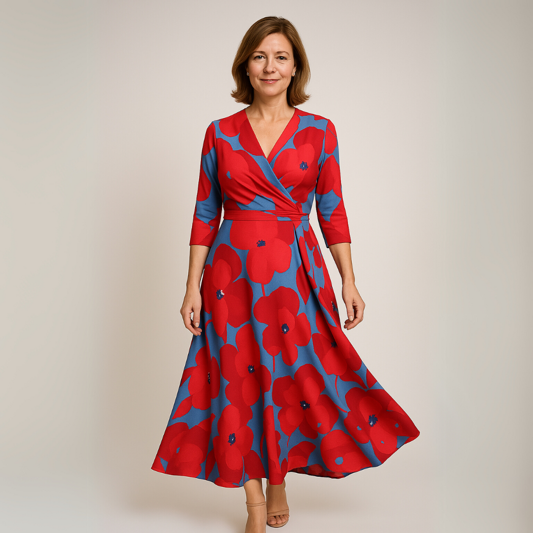 Nancy | Prantsuse lilleline maxi kleit