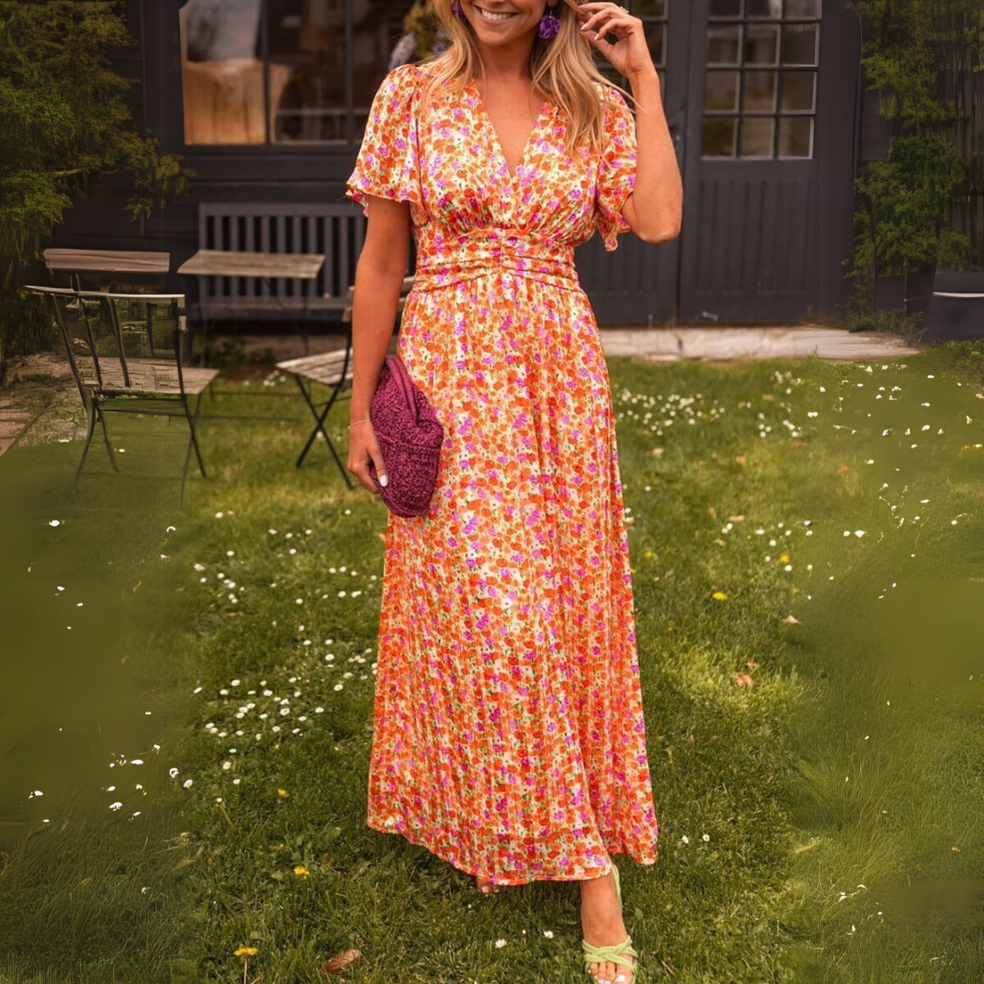 Laura | Elegantsed maxi kleit V-avaga