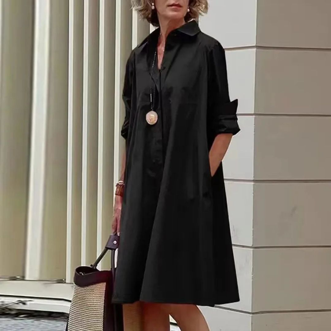 Evelína | Elegantsed polo kleit premium puuvillast