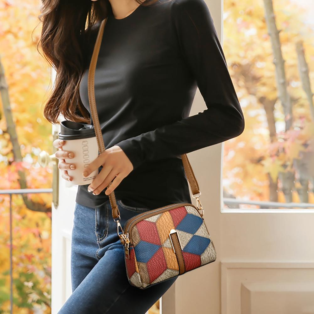 Luna | Mini õlakott patchwork stiilis