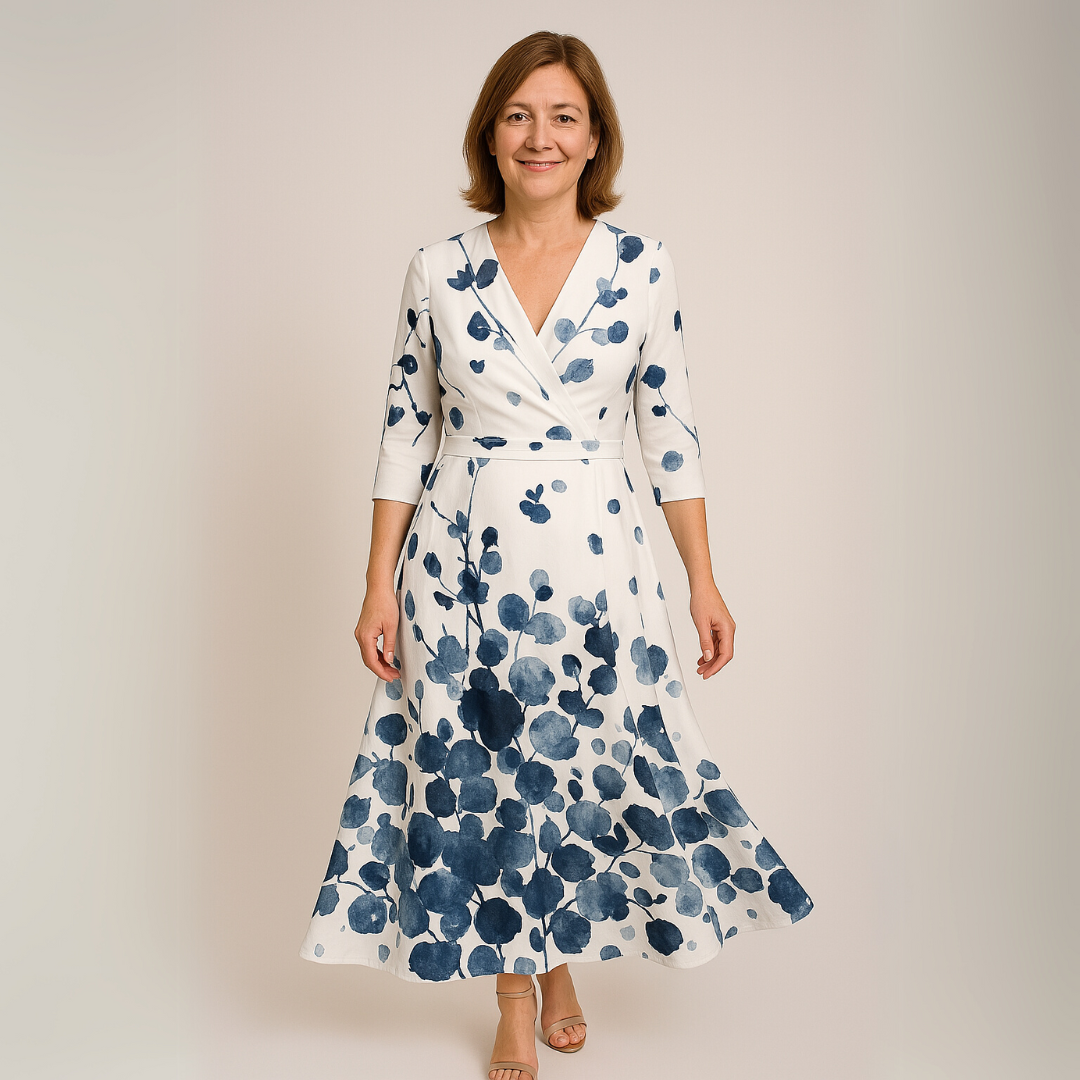 Nancy | Prantsuse lilleline maxi kleit