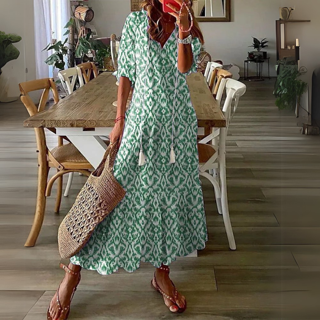 Isabella | Boho Lichotivé Maxi kleit