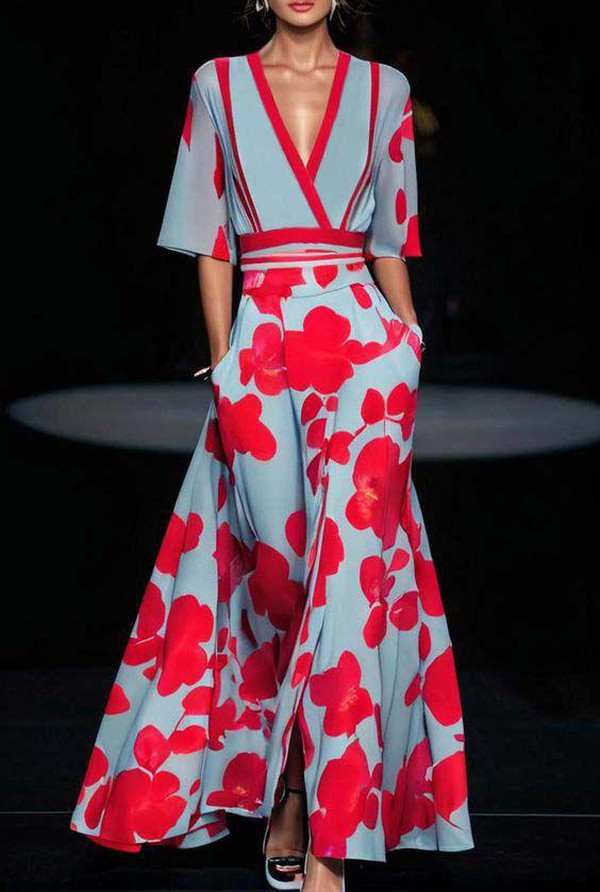Celine | Elegantne lillemustriga kleit