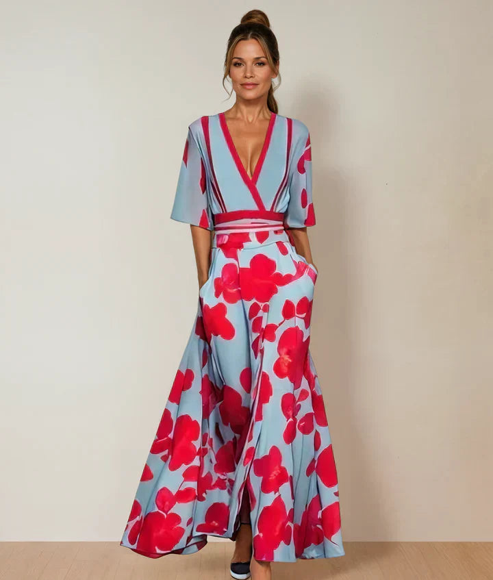 Celine | Elegantne lillemustriga kleit