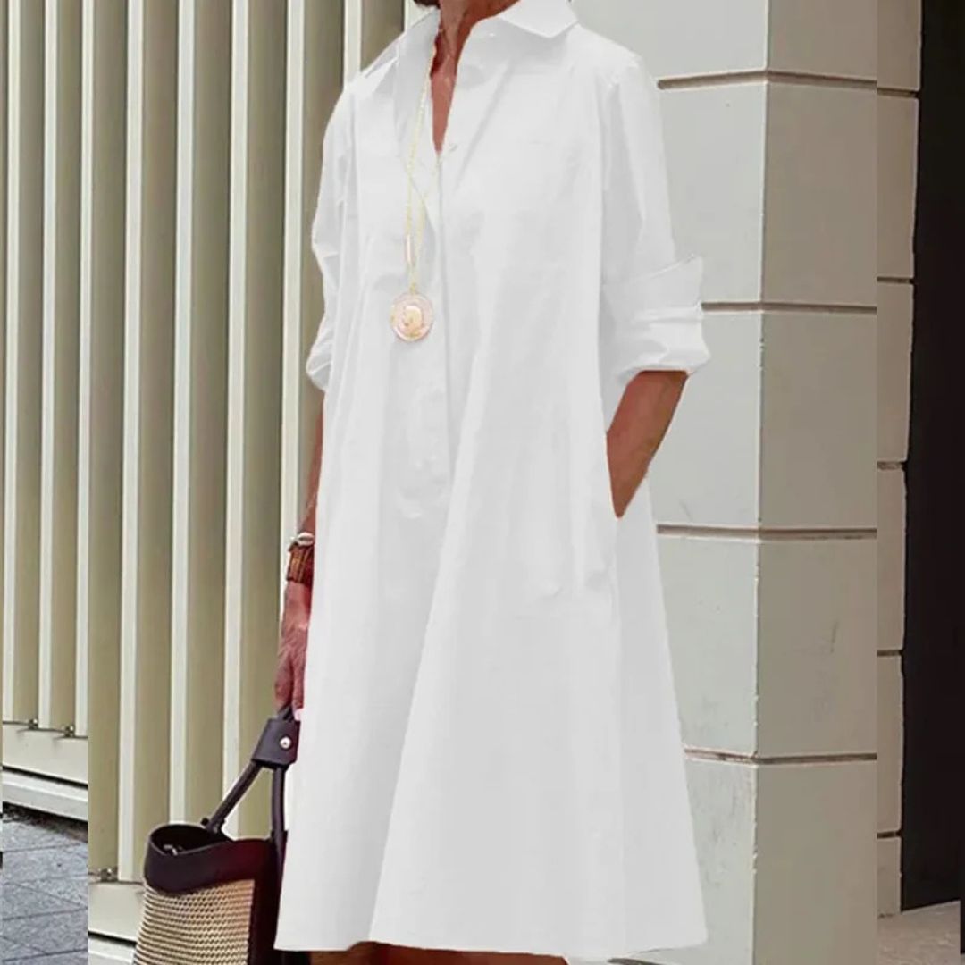 Evelína | Elegantsed polo kleit premium puuvillast
