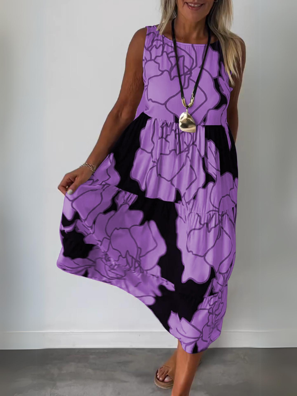 Gwendolyn | Elegantsed ilma varrukateta maxi kleit