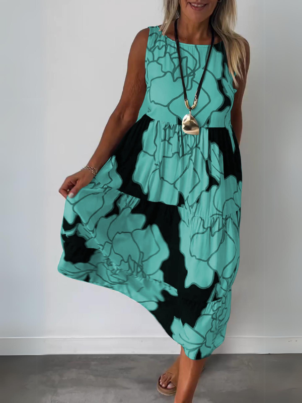 Gwendolyn | Elegantsed ilma varrukateta maxi kleit