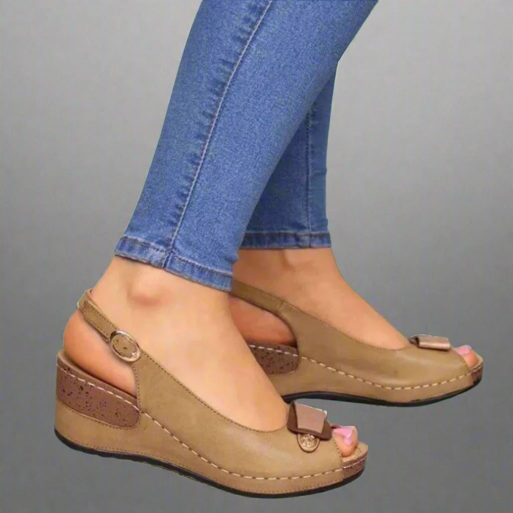 Clara | Retro Wedge sandaalid naistele – Mugavus ja stiil