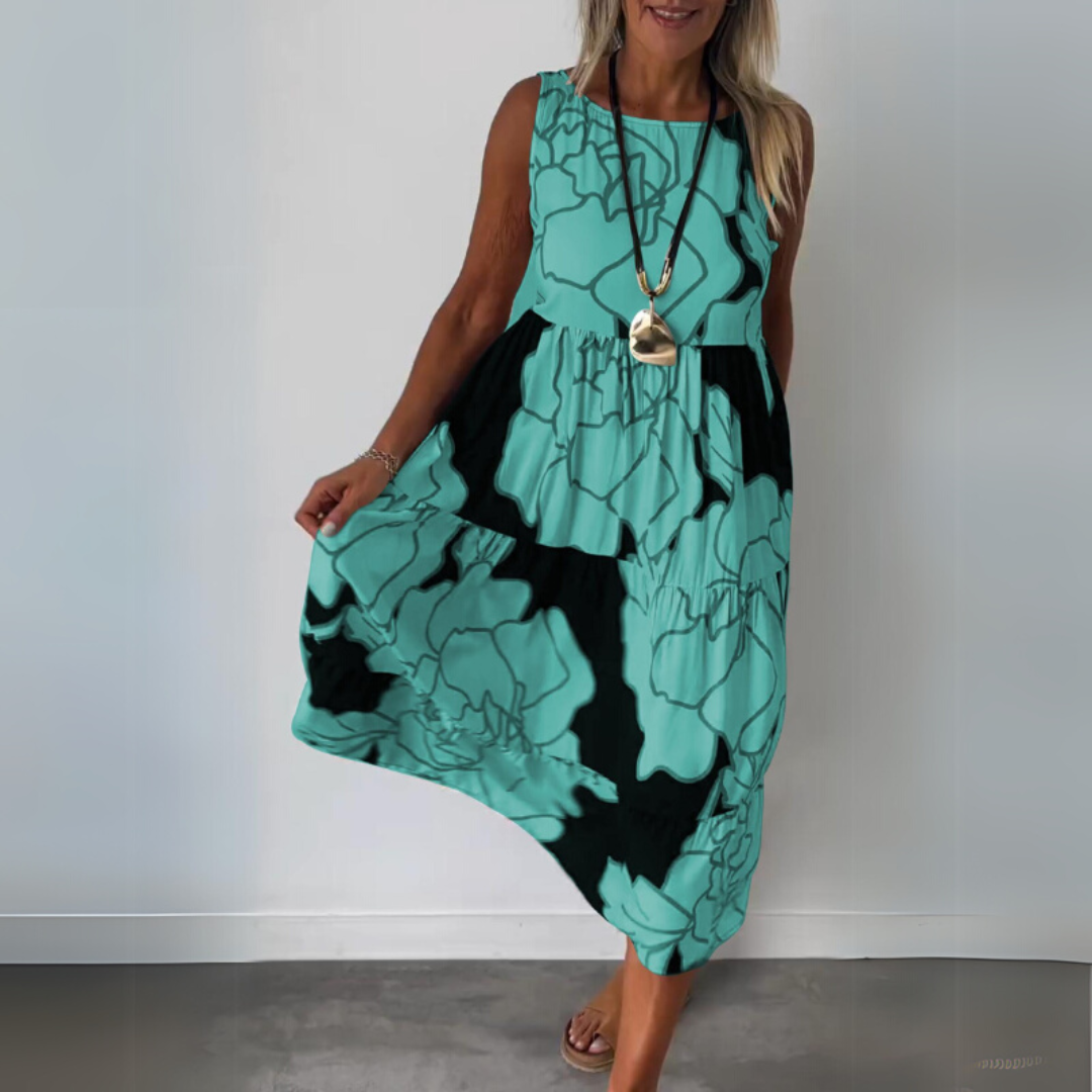 Natalie | Elegantne lilleline kleit mugava siluetiga