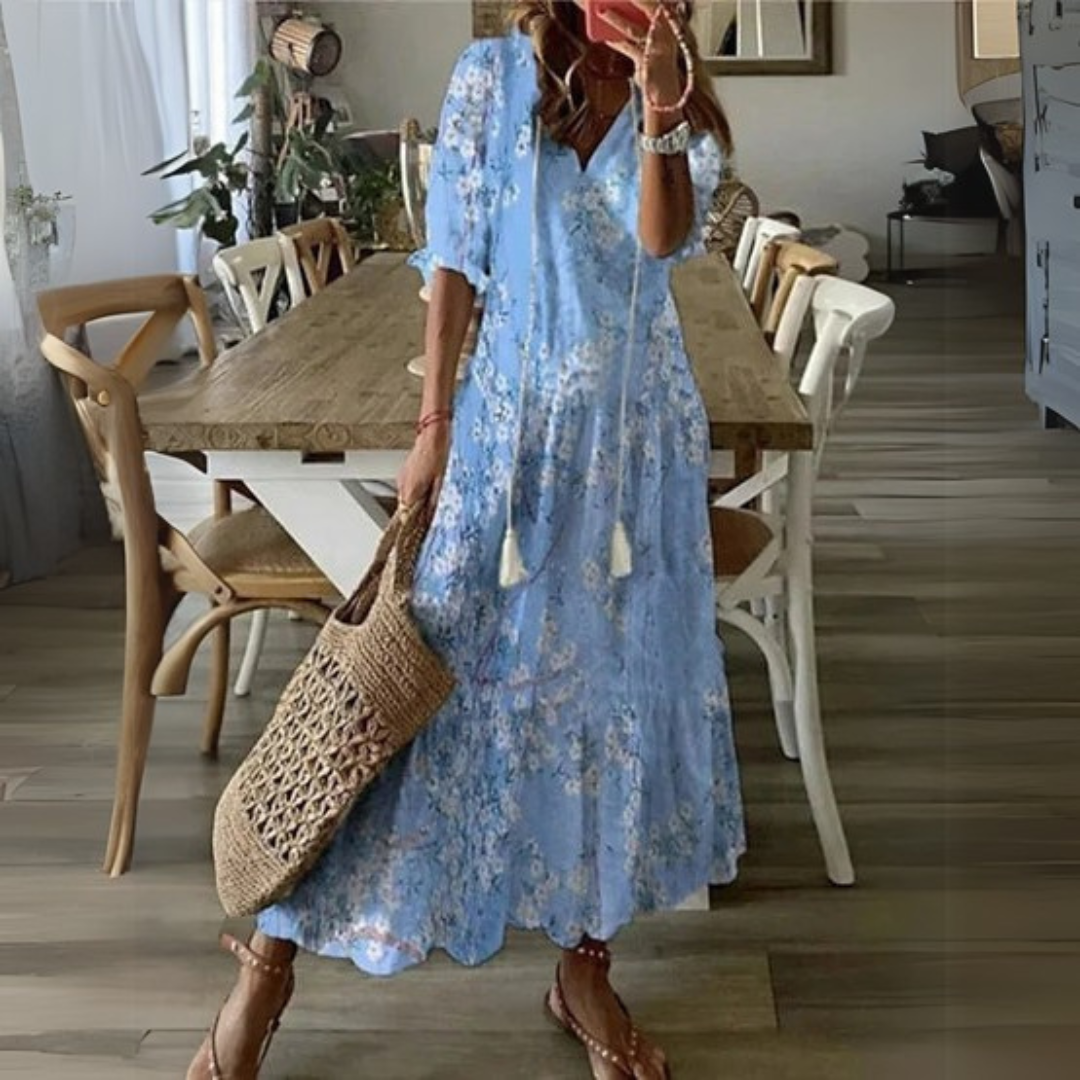 Isabella | Boho Lichotivé Maxi kleit