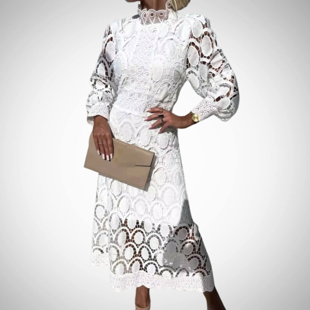 Veronika | Elegantselt pitsiline maxi kleit