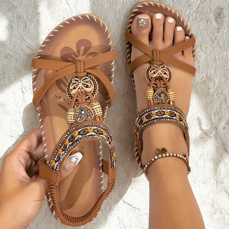 Katherine - Boho lame sandaalid