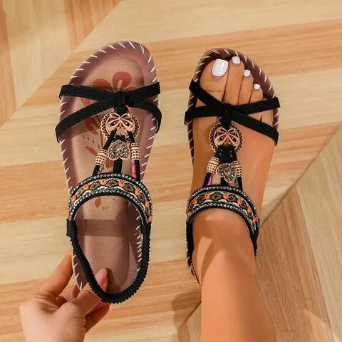 Katherine - Boho lame sandaalid