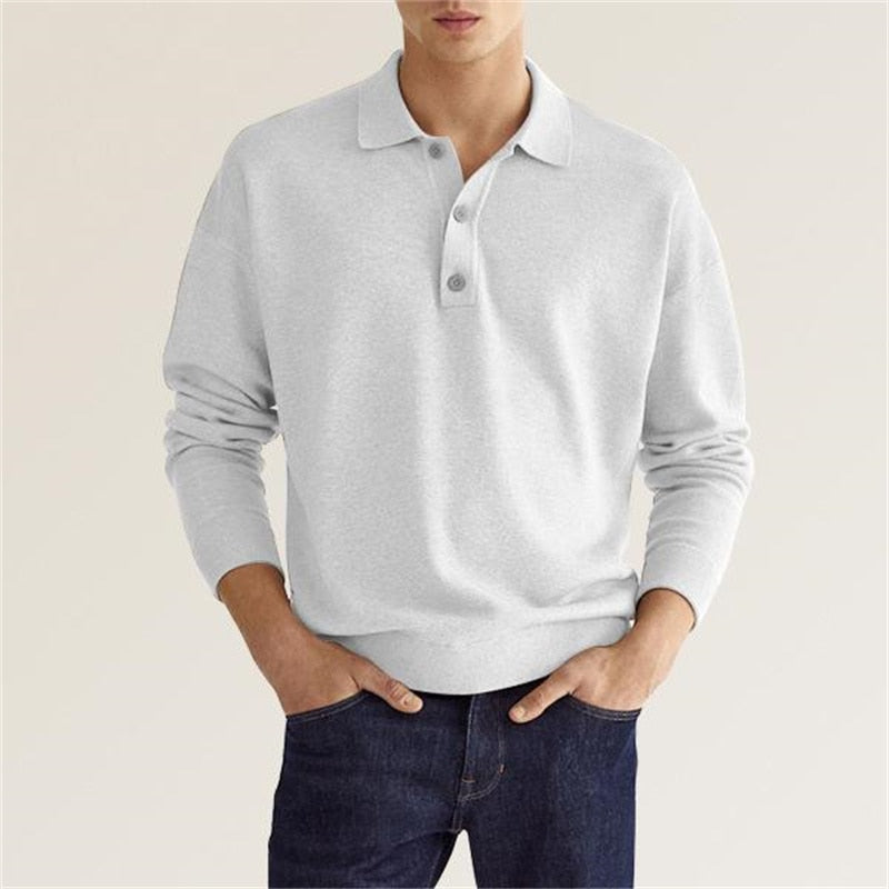 Romain | Polo pikkade varrukatega