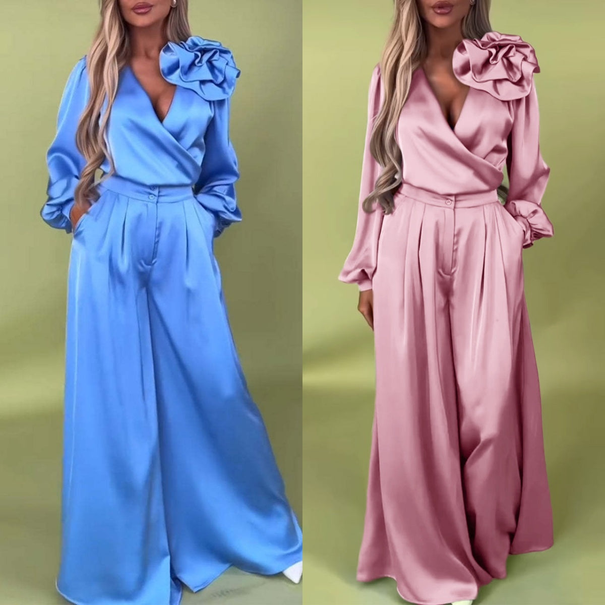 Floraya™ | Дамски Комплект с 3D Цвете